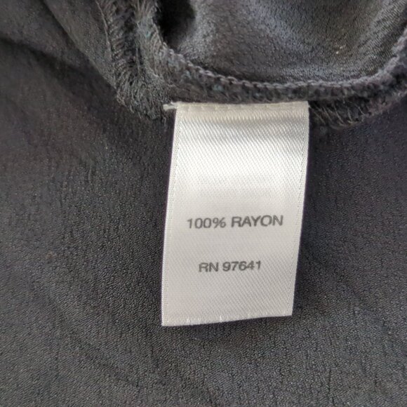 J. Jill long sleeve top Rayon Peplum Black pullover side slits‎ size L - Picture 7 of 14